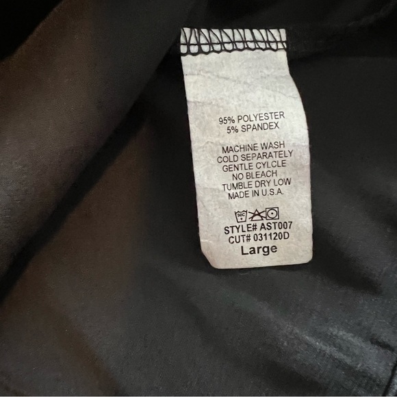 12th Tribe Black Satin crop top - Picture 6 of 6